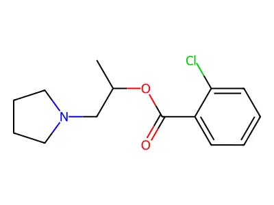 1-Pyrrolidin-1-ylpropan-2-yl 2-chlorobenzoate structure