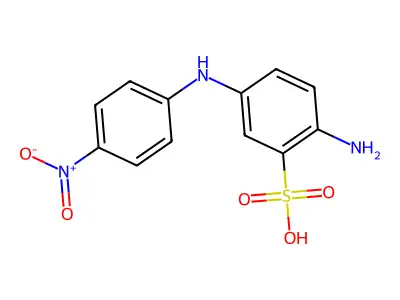 Benzenesulfonic acid, 2-amino-5-[(4-nitrophenyl)amino]- structure
