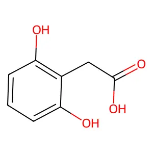 (2,6-Dihydroxyphenyl)acetic acid structure