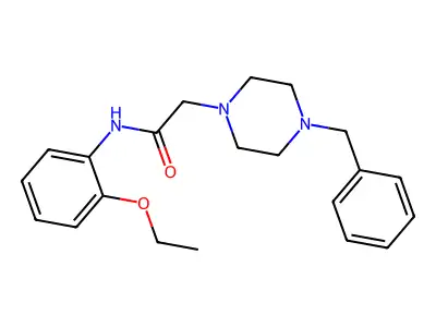 2-(4-benzylpiperazin-1-yl)-N-(2-ethoxyphenyl)acetamide structure