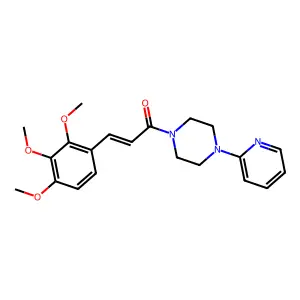 1-(4-Pyridin-2-ylpiperazin-1-yl)-3-(2,3,4-trimethoxyphenyl)prop-2-en-1-one structure