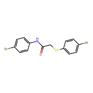 N-(4-bromophenyl)-2-[(4-bromophenyl)sulfanyl]acetamide structure
