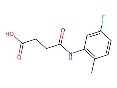 4-(5-Fluoro-2-methylanilino)-4-oxobutanoic acid structure