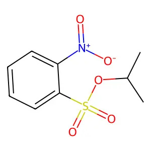 Benzenesulfonic acid, 2-nitro-, 1-methylethyl ester structure