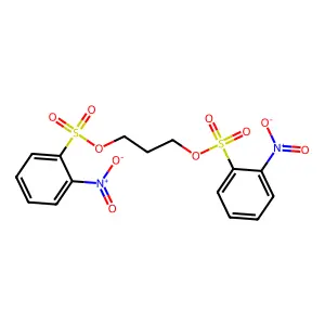 Benzenesulfonic acid, 2-nitro-, 1,3-propanediyl ester structure