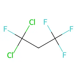 Propane, 1,1-dichloro-1,3,3,3-tetrafluoro- structure