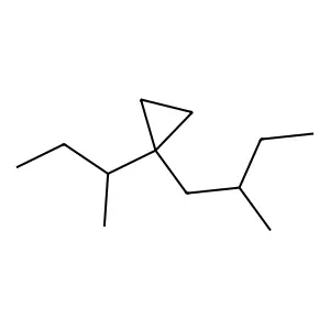 Cyclopropane, 1-(2-methylbutyl)-1-(1-methylpropyl)- structure
