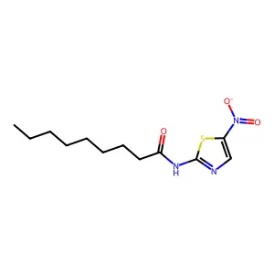 Nonanamide, N-(5-nitro-2-thiazolyl)- structure