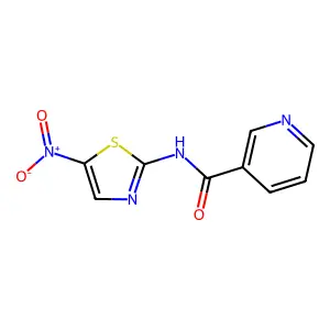 N-(5-Nitro-1,3-thiazol-2-yl)nicotinamide structure