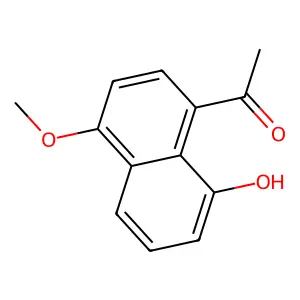 1-(8-Hydroxy-4-methoxynaphthalen-1-yl)ethanone structure