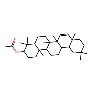 Olean-18-en-3-ol, acetate, (3alpha)- structure