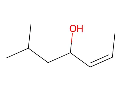 2-Hepten-4-ol, 6-methyl-, (2Z)- structure