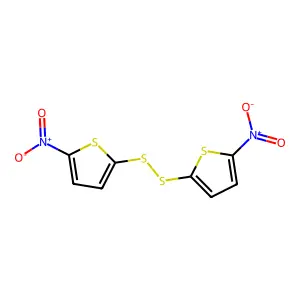 2,2'-Disulfanediylbis(5-nitrothiophene) structure