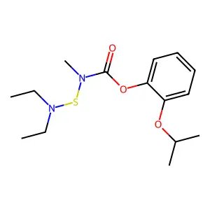 Carbamic acid, N-((diethylamino)thio)-N-methyl-, o-isopropoxyphenyl ester structure