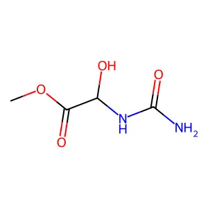 Methyl (carbamoylamino)(hydroxy)acetate structure