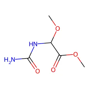 Methyl 2-(carbamoylamino)-2-methoxyacetate structure