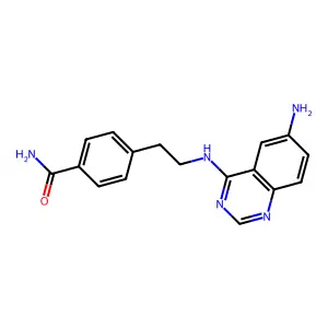 Benzamide, 4-[2-[(6-amino-4-quinazolinyl)amino]ethyl]- structure
