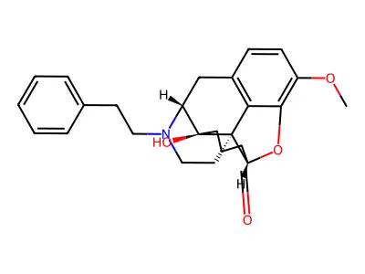 Morphinan-6-one, 4,5-epoxy-14-hydroxy-3-methoxy-17-(2-phenylethyl)-, (5alpha)- structure