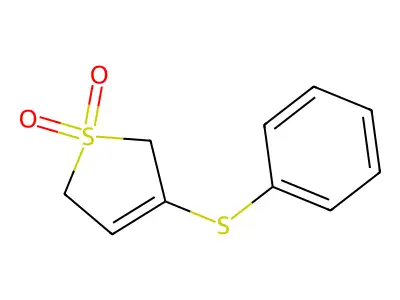3-(Phenylthio)-2,5-dihydrothiophene 1,1-dioxide structure