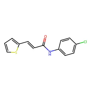 2-Propenamide, N-(4-chlorophenyl)-3-(2-thienyl)- structure