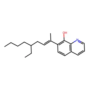 8-Quinolinol, 7-(4-ethyl-1-methyl-1-octen-1-yl)- structure