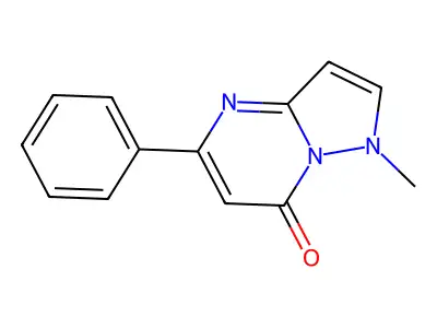 Pyrazolo[1,5-a]pyrimidin-7(1H)-one, 1-methyl-5-phenyl- structure