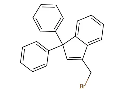3-(bromomethyl)-1,1-diphenyl-1H-indene structure