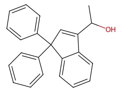 1-(3,3-Diphenylinden-1-yl)ethanol structure