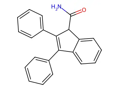 2,3-二苯基-1H-茚-1-甲酰胺 structure