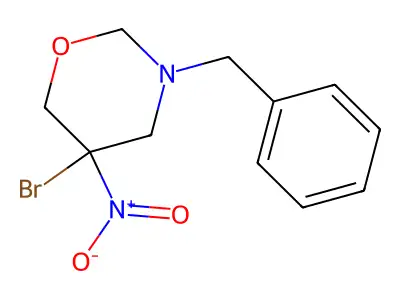 2H-1,3-Oxazine, tetrahydro-3-benzyl-5-bromo-5-nitro- structure
