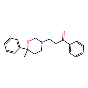 3-(6-Methyl-6-phenyl-1,3-oxazinan-3-yl)-1-phenylpropan-1-one structure