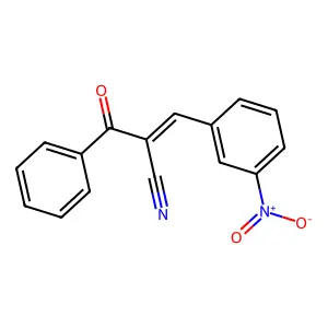 2-Benzoyl-3-(3-nitrophenyl)prop-2-enenitrile structure