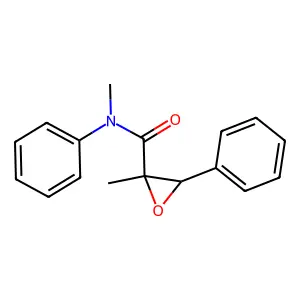 N,2-dimethyl-N,3-diphenyloxirane-2-carboxamide structure