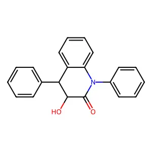 3-Hydroxy-1,4-diphenyl-3,4-dihydroquinolin-2-one structure
