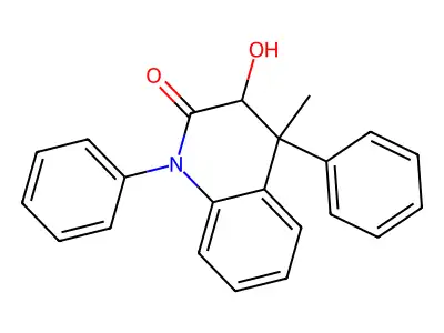 3-Hydroxy-4-methyl-1,4-diphenyl-3,4-dihydroquinolin-2(1H)-one structure