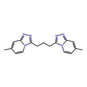 3,3'-(Propane-1,3-diyl)bis(7-methyl[1,2,4]triazolo[4,3-a]pyridine) structure