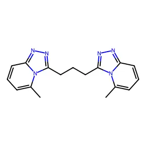 3,3'-(Propane-1,3-diyl)bis(5-methyl[1,2,4]triazolo[4,3-a]pyridine) structure