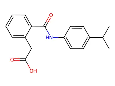 2-(2-(N-(4-(Isopropyl)phenyl)carbamoyl)phenyl)acetic acid structure