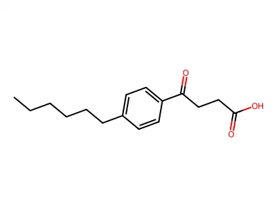 4-(4-Hexylphenyl)-4-oxobutanoic acid structure
