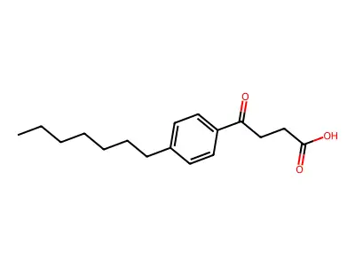 4-(4-Heptylphenyl)-4-oxobutanoic acid structure
