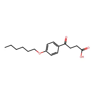 4-[4-(Hexyloxy)phenyl]-4-oxobutanoic acid structure