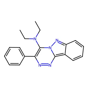 (1,2,4)Triazino(4,3-b)indazol-4-amine, N,N-diethyl-3-phenyl- structure