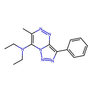 N,N-Diethyl-6-methyl-3-phenyl[1,2,3]triazolo[5,1-c][1,2,4]triazin-7-amine structure