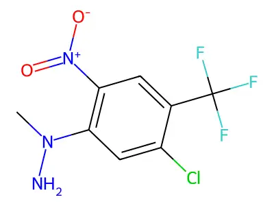1-[5-Chloro-2-nitro-4-(trifluoromethyl)phenyl]-1-methylhydrazine structure