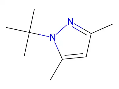 1-tert-butyl-3,5-dimethyl-1H-pyrazole structure
