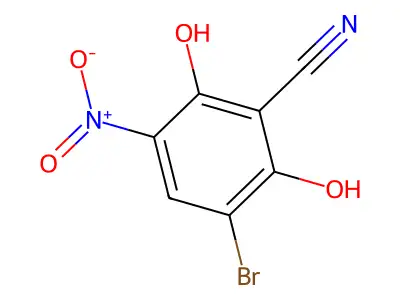 3-Bromo-2,6-dihydroxy-5-nitrobenzonitrile structure