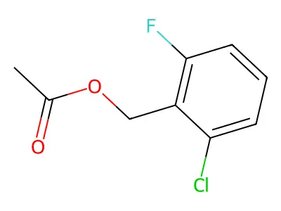 2-Chloro-6-fluorobenzyl acetate structure
