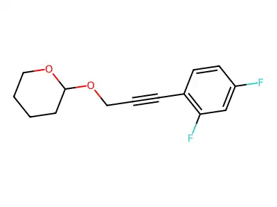 2-{[3-(2,4-difluorophenyl)prop-2-ynyl]oxy}tetrahydro-2H-pyran structure