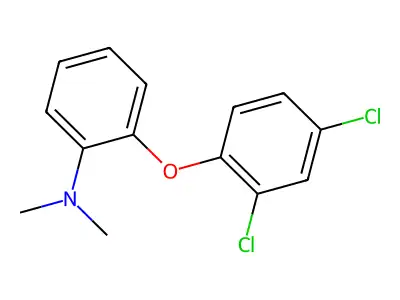 2-(2,4-dichlorophenoxy)-N,N-dimethylaniline structure