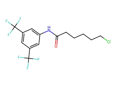 N1-[3,5-di(trifluoromethyl)phenyl]-6-chlorohexanamide structure
